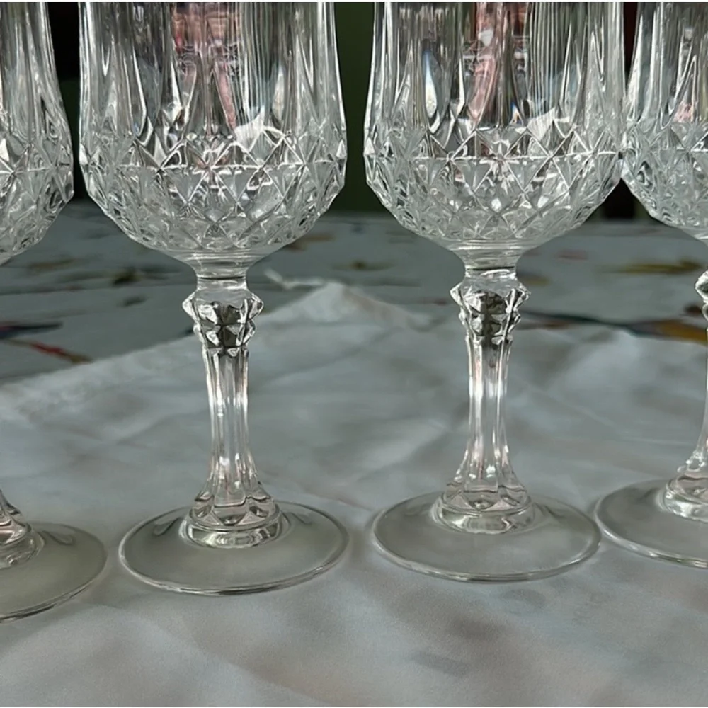 Made in France: Set of 20 Crystal Wine Glasses - Longchamp Cristal D’Arques